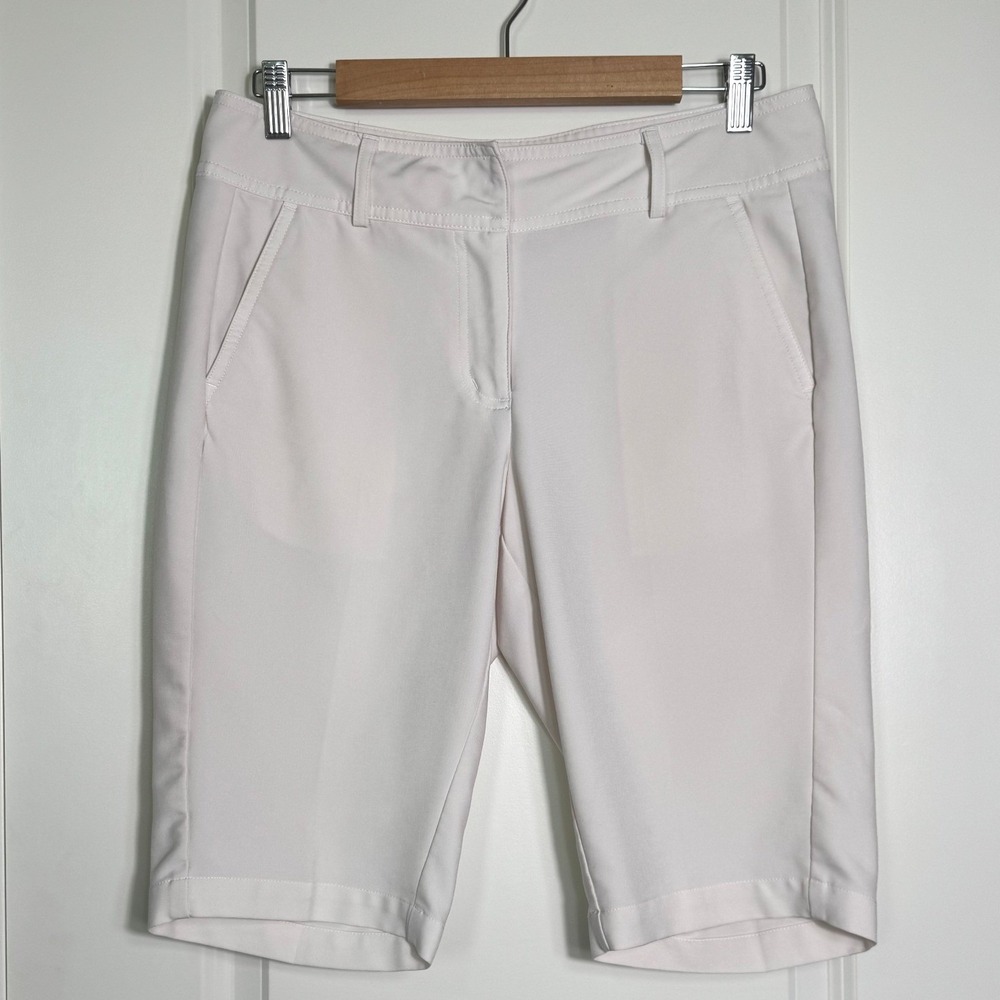 Tommy Armour Women's Golf Shorts Dri-Logic White‎ Size 8 Polyester Spandex